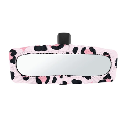 Sun visor rearview mirror – New Pink Leopard Print
