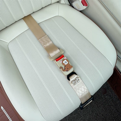 Safety Belt Fixed | Car seat belt - three-point-anti-strangle-safety-belt-beige-shenhou