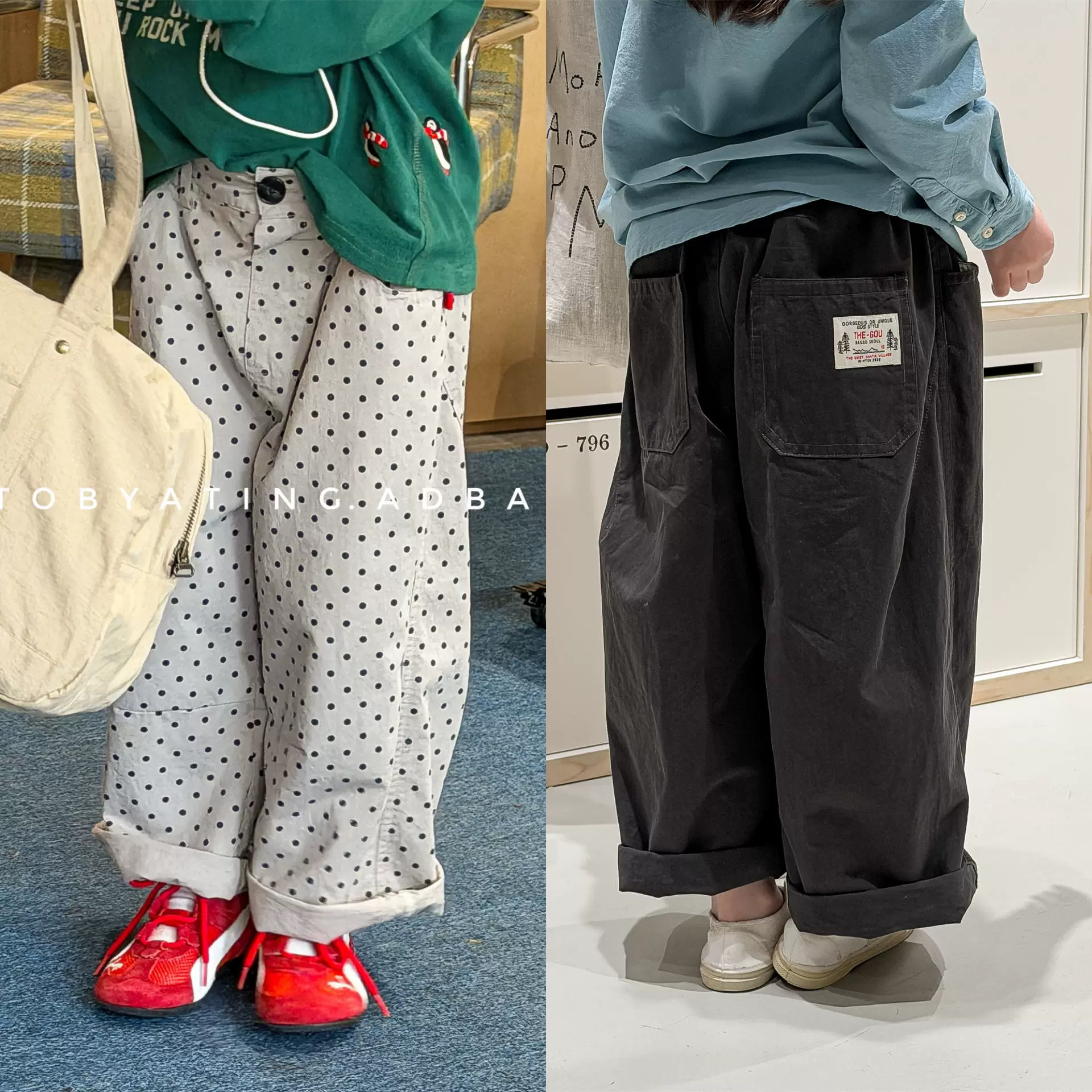 2026春季童装新款儿童韩版春款水洗棉哈伦裤男童长裤女童裤子7055