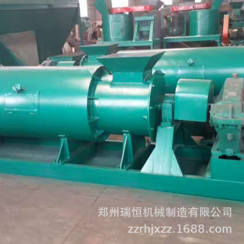 鸡粪有机肥造粒机 滚筒式制粒设备 内外转造粒机