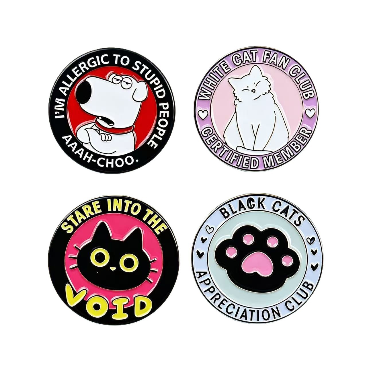 Broche de Aleación con Dibujos de Animales de Aleación de Zinc Decorativo para Ropa y Mochilas