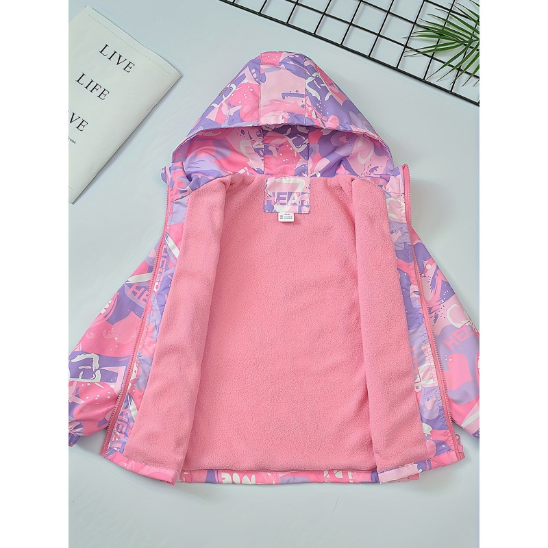 Cross-Border Export Delivery Girls' Tops Girls' Three-In-One Ski Jacket Windproof and Warm