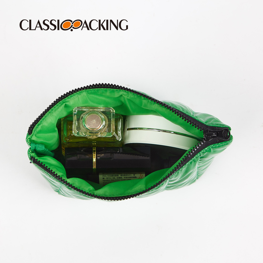 Bolsa de cosméticos de gran capacidad para imprimir logotipo transfronterizo popular bolsa de lavado de color sólido simple suministros de belleza bolsa de almacenamiento