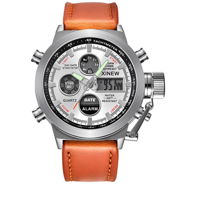 卡其色带白壳白面