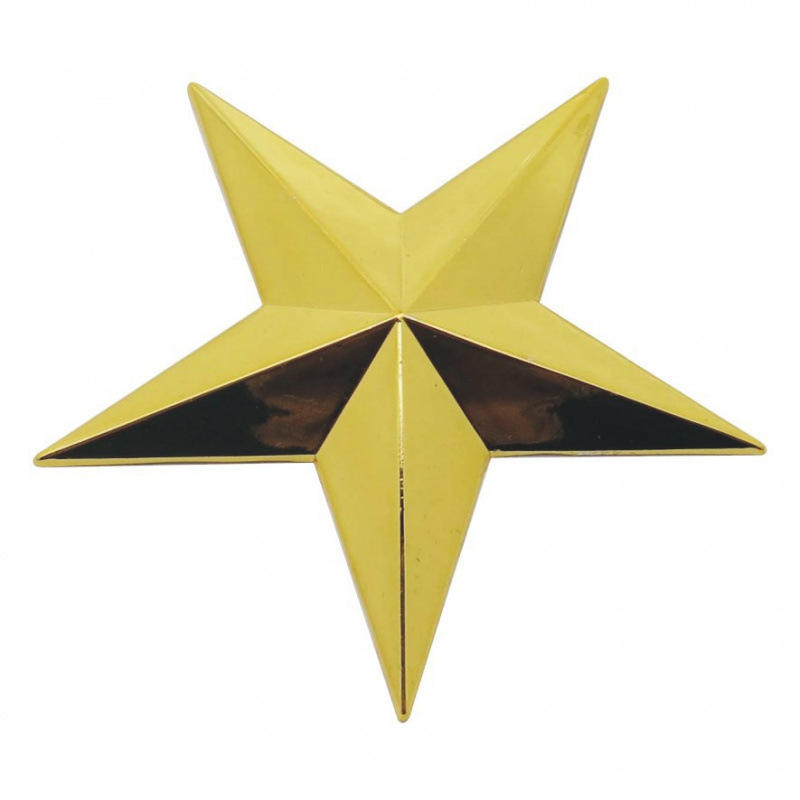 Suministro de stock estereoscópico de pentagrama rojo imán estereoscópico de pentagrama estrella de medalla image 39