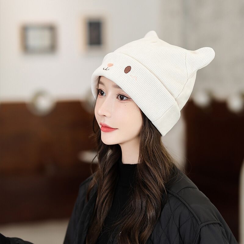 Thickened autumn/Winter maternity maternity hat Postpartum pile pile hat maternity hat female summer autumn/winter knitting cute winter