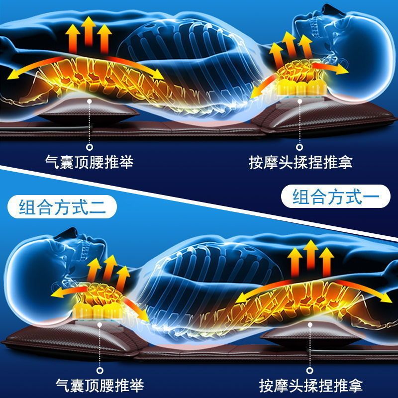 按摩垫按摩靠垫多功能全身家用平躺按摩器颈椎腰背部热敷|undefined