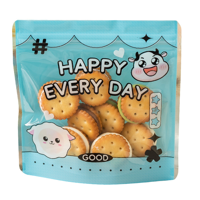 漫画ジッパー自己密封袋かわいい透明包装袋ビスケットキャンディー間食密封袋ギフト袋プレゼント袋|undefined
