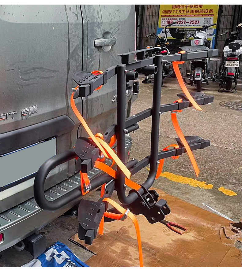 Car Rear-Mounted Bicycle Rack Suv Trailer Square Mouth Bicycle Rack Car-Mounted Bicycle Rack Rear-Mounted Bicycle Rack