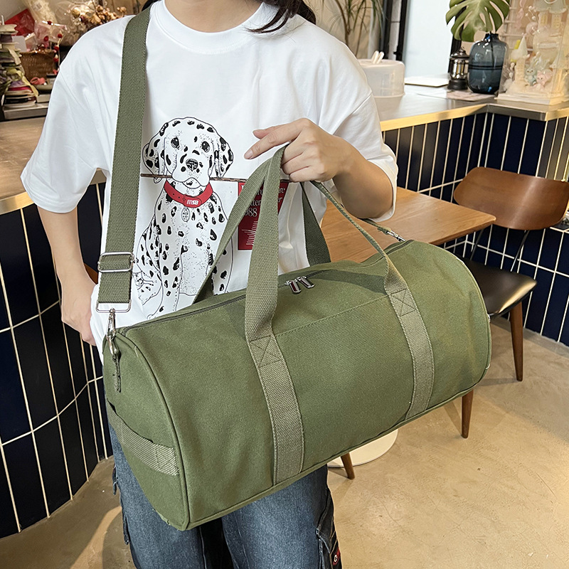 Bolsa de equipaje al por mayor transfronteriza portátil de gran capacidad bolsa de viaje almacenamiento de zapatos independiente separación seca y húmeda bolsa de fitness impresión logotipo