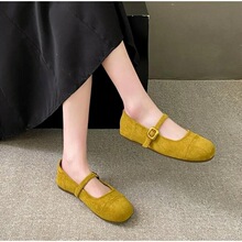 Q 53025 Red Mary Jane Round Toe Flats ��ɫ�����䵥Ь �羳��