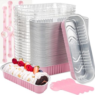 Durian Cheese Box Rectangular Air Fryer Tin Foil Baking Bread Oven Aluminum Foil Lunch Box Takeaway Disposable