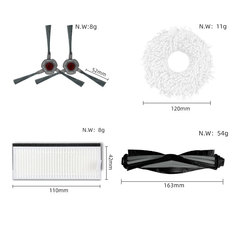 Suitable for Ecovacs sweeping robot N9+ accessories mopping rag filter core dust box side brush roller brush cover