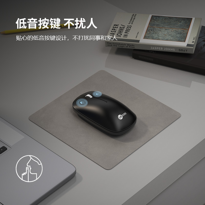 来酷WS214 bluetoothワイヤレスマウスbluetoothデュアルモード充電可能静音オフィスゲーム電気競争部品卸売り|undefined