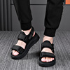 Summer fashionable trend sandals, universal breathable beach footwear for leisure with velcro