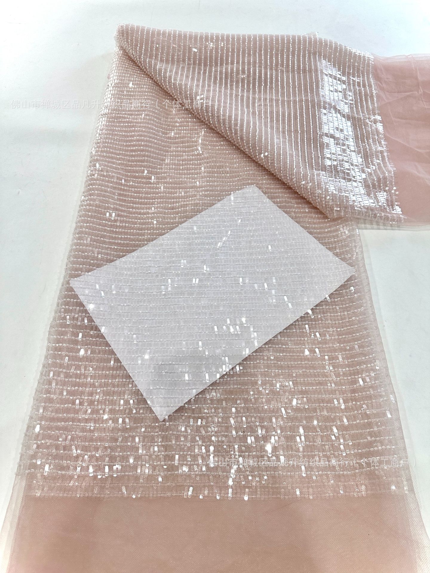Tejido bordado Roll Sheet Sequin Tejido Gao Ding espectáculo festivo escenario de fiesta vestido de cena Tejido de moda