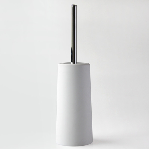 Ningún cepillo redondo del retrete del ángulo muerto cepillo de limpieza plástico del retrete con la base suministra el traje del cepillo del retrete de la cabeza del reemplazo