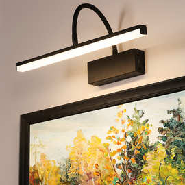 led充电款免打孔遥控镜前灯室内卧室床头灯化妆灯艺术装饰品画灯