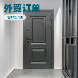 防盗门出租房钢质工程门九头锁体合页加粗门框出口订单隔音防盗