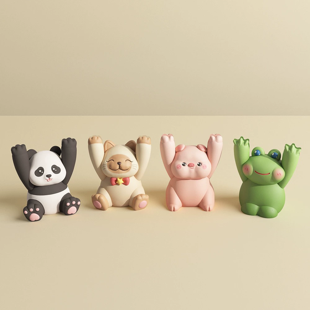Силиконовая форма с рисунком из мультфильма, мусс, панда, лягушка