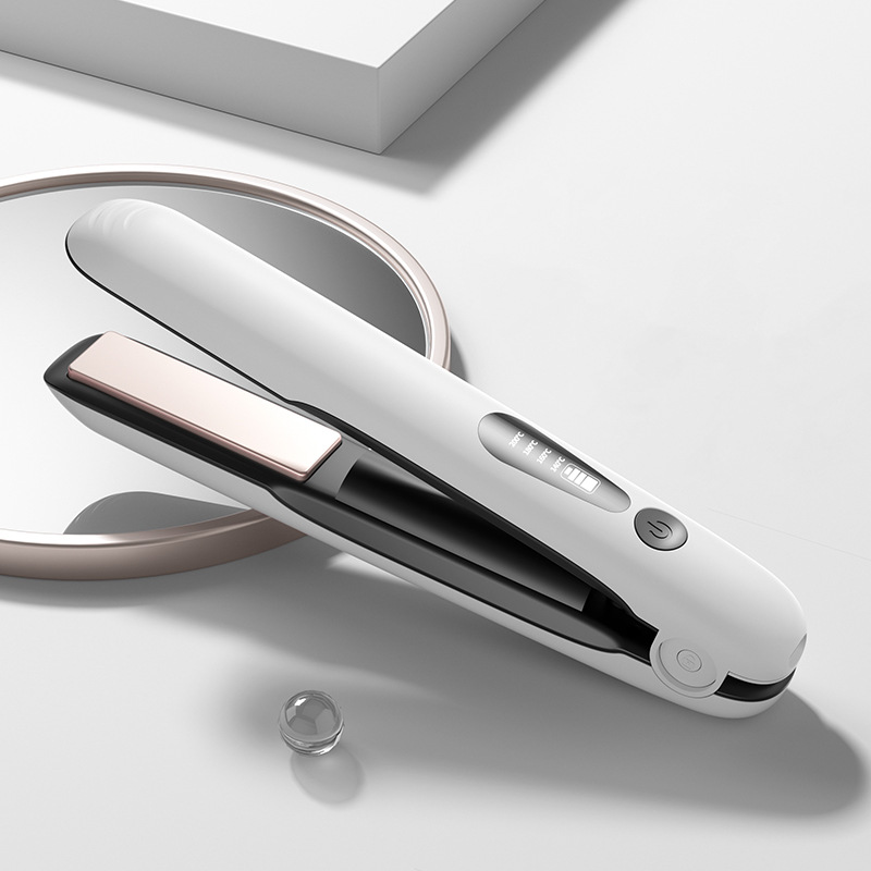 Nuevos productos transfronterizos recargables alisador de cabello alisador de cabello rizado doble uso USB rizador de cabello viajar pinzas de cabello portátiles de baja potencia