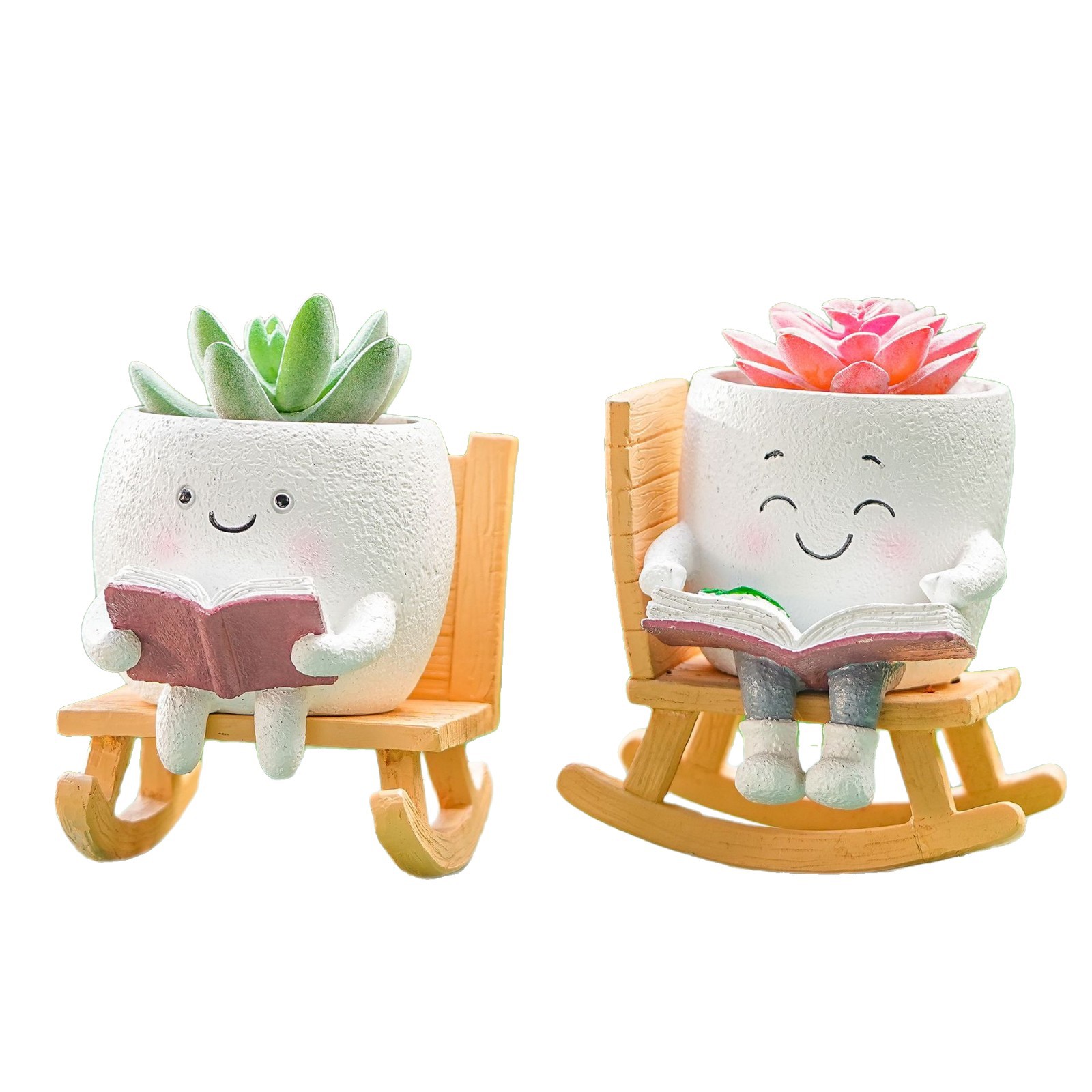 Chicas transfronterizas europeas y americanas, macetas, artesanías de resina, plantación de plantas, jarrones, decoración de jardinería, artículos explosivos de comercio exterior