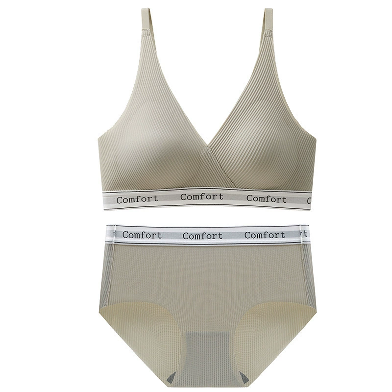 sports bra, set, thin wireless bra, supporting underwear, push up bra, beautiful back