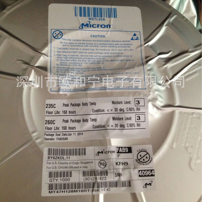 Mt47H128M16Rt-25E:It K4T51163Qj-Bcf7 Nrf51822-Ceaa-R