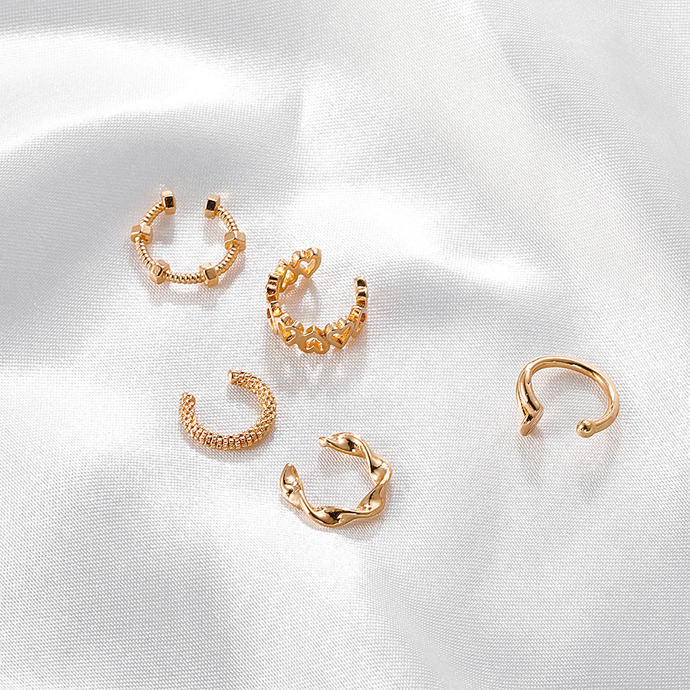 Women'S Gender Simple Style Geometric Plating Copper No Inlaid Copper Earrings