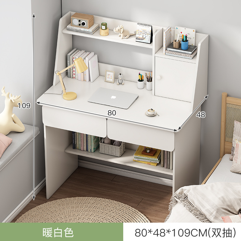 Escritorio de la computadora escritorio del hogar Escritorio de oficina con cajón simple chica moderna dormitorio estudiante Escritorio de escritura y aprendizaje