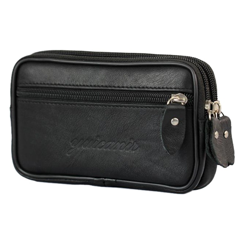 Men's Belt Mobile Phone Waist Bag Wallet ID Bag 4 Inch 5 Inch 5.5 Inch 6 Inch Mobile Phone Bag Casual Small Bag Horizontal