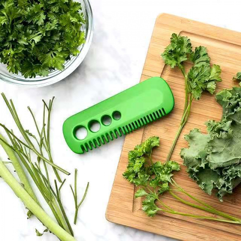 Kitchen herb and vegetable leaf peeler, fruit and vegetable slicer, rosemary and mint small tool, leaf and peel remover, comb, drop shipping