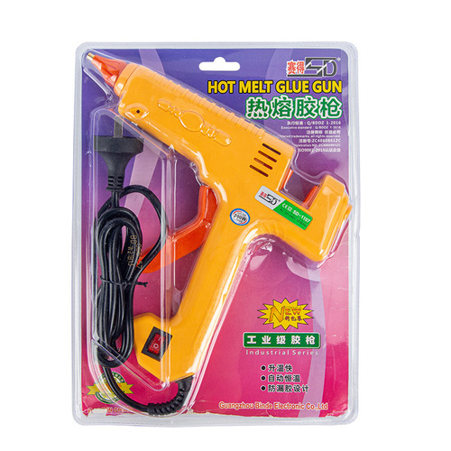 Saide SD1107 high power hot glue gun 200W industrial grade plastic metal bonding high temperature hot melt glue gun wholesale
