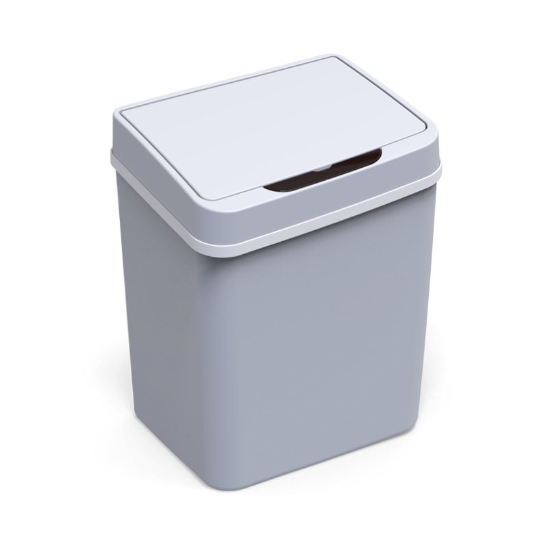 Transfronterizo casero inteligente inducción basura 9L contener barril de plástico de pequeña capacidad barril de basura de inducción infrarroja automática