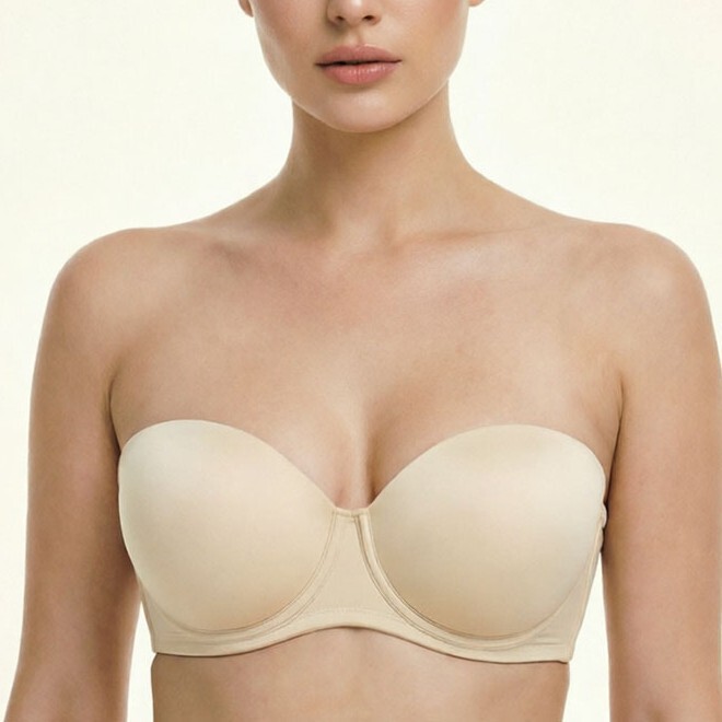 Silicone-Free Thin Cup European and American Large Size Non-Slip Bra Bandeau Style Underwear Wedding Bra Versatile Bcdefg No Underwire Silicone-Free Thin Cup European and American Large Size Non-Slip Bra Bandeau Style Underwear Wedding Bra Versatile Bcdefg No Underwire