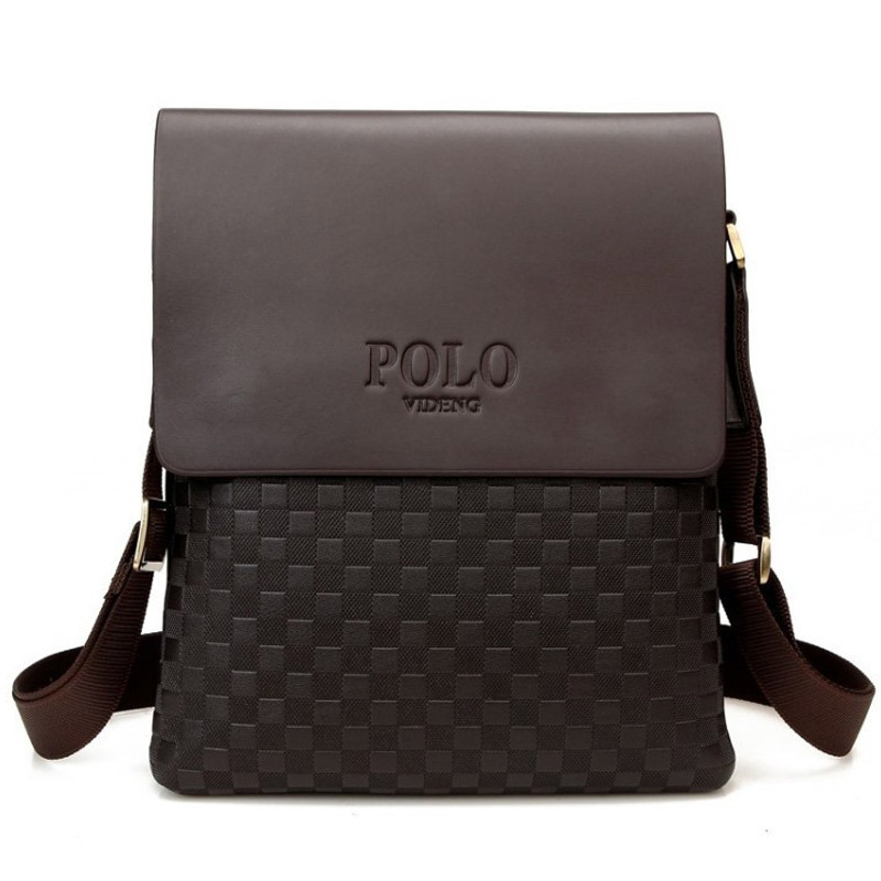 El comercio exterior de Europa y América Paul hombres bolsa de hombro bolsa colgante casual bolsa de mensajero retro de los hombres de moda maletín de transporte de mano PU