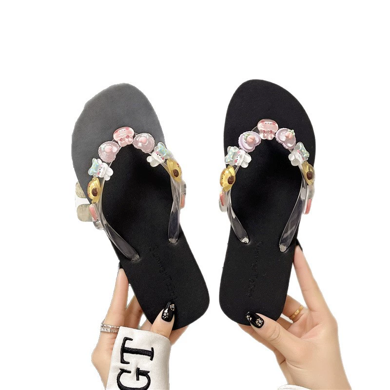 Summer flip flops, beach footwear