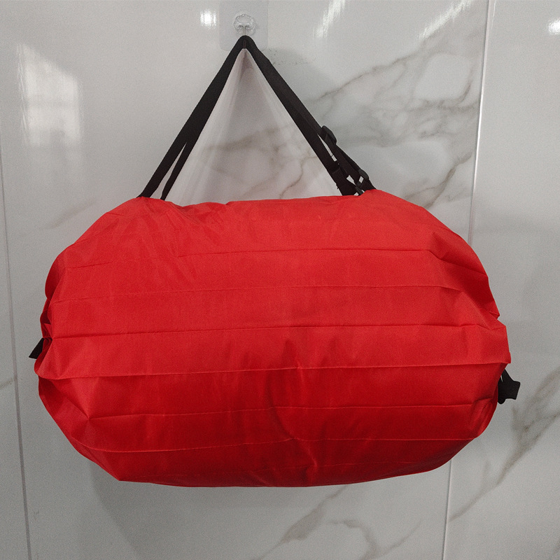 Bolsas de compras ecológicas plegables transfronterizas, bolsos de viaje de un solo hombro, bolsas de compras de gran tamaño engrosadas portátiles, bolsas ecológicas de supermercado