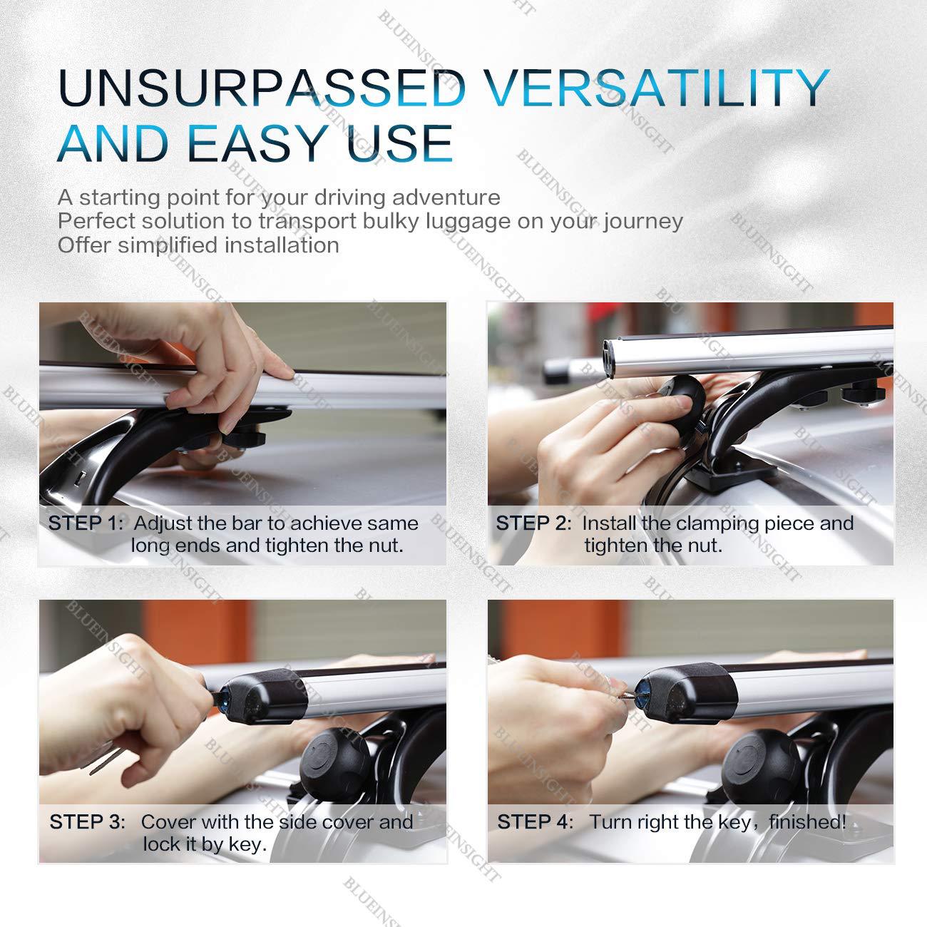 Universal Car Roof Crossbar, Aluminum Alloy Silent Luggage Rack, Adjustable Bracket Wholesale from Manufacturer