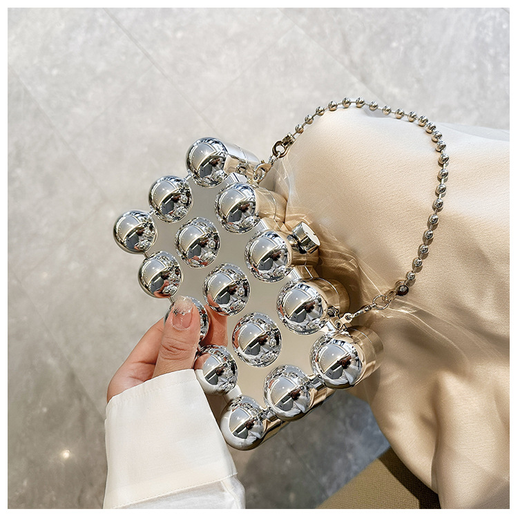 Acrylic bag 2025 New style, European and American cross-border single-shoulder fashionable design women's chain box bag undefined