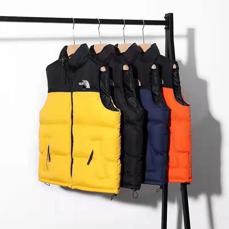 The North Face 1996 Same Style Men's Vest Cotton Jacket Men's American Version Loose Tnf700 Embroidered Cotton Coat Street Style