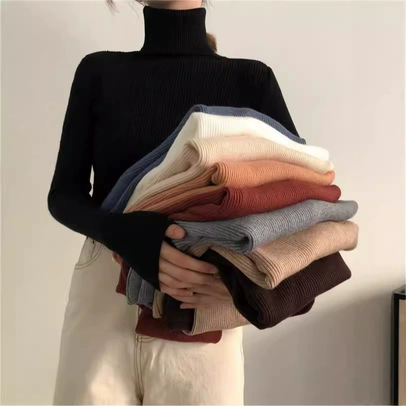 Свитер с высоким воротником женский 2025 осень-зима