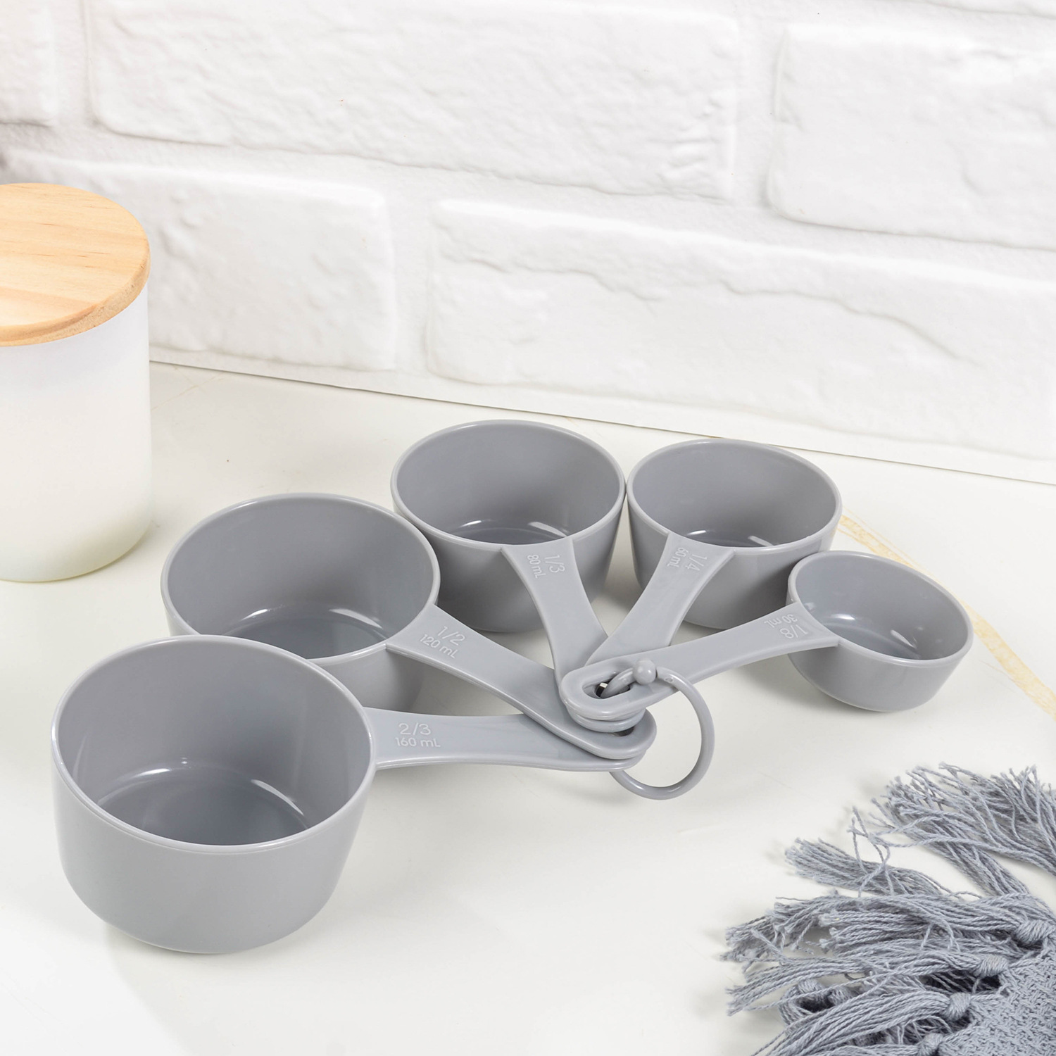 跨境新款塑料量勺套装现货批发烘培量杯工具厨房蛋清分离盐勺量匙