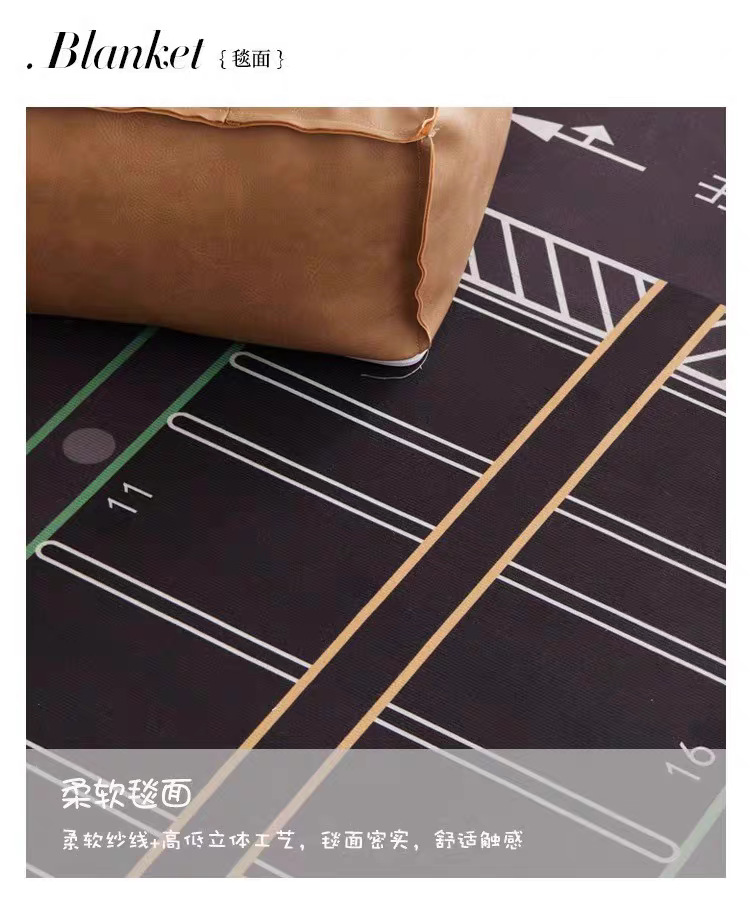 German Children's Room Carpet Reading Area Crawling Mat Parking Lot Game Play Mat Thickened Toy Area Crawling Mat