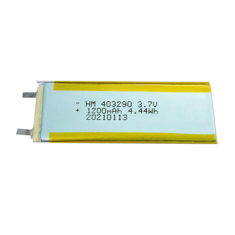403290/503290聚合物锂电池3.7V1200mah感应灯安防设备充电电芯
