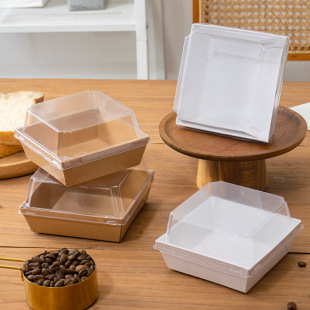 Meat Flax Beckham Sandwich Packaging Box Snow Mei Niang Box Puff Box Cake Roll Baking West Point Dessert Packaging Box