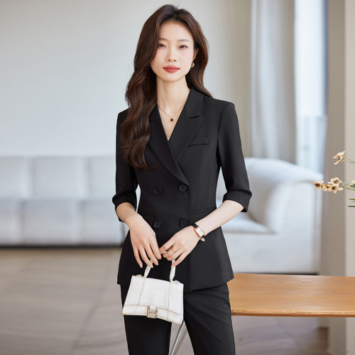 Professional suit women's summer 2024 new formal dress temperament goddess style high-end casual suit jacket work clothes