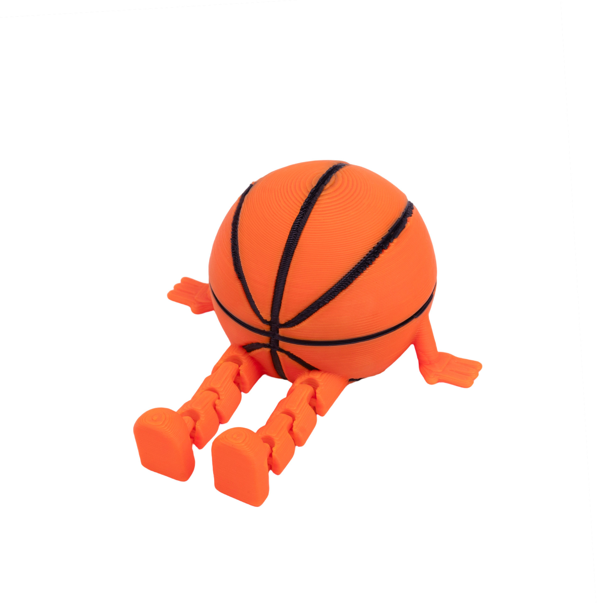 跨境3d打印SportsBallFigurineCollection球类运动坐姿小人世界杯