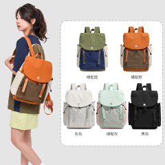 新しいコントラストカラーのアウトドアキャンプバックパック女性用軽量大容量撥水ハイキング登山軽量バックパック