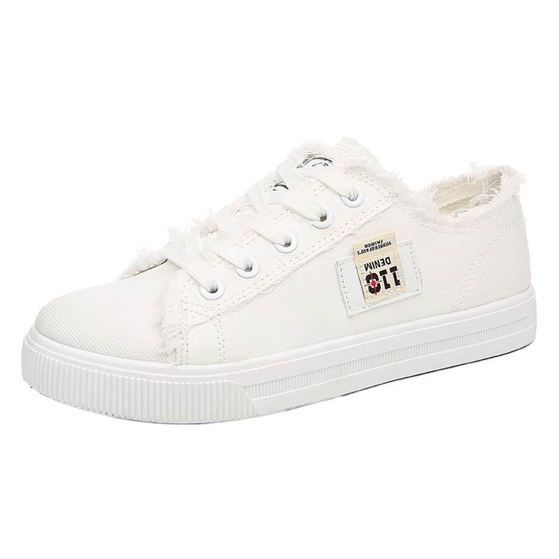 Zapatillas de lona para mujer, nuevo modelo otoño 2026, calzado femenino para primavera y verano, zapatillas blancas, calzado deportivo plano para estudiantes, zapatillas de skate.